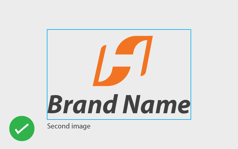 Brand Name Below Icon
